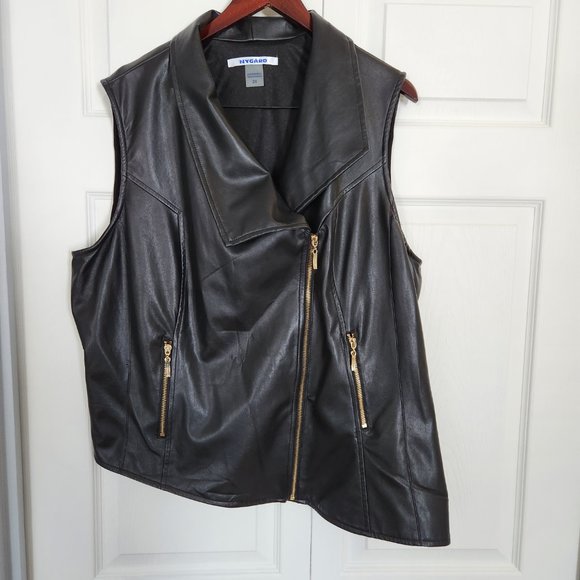 Nygard 2x faux leather vest - Picture 6 of 8